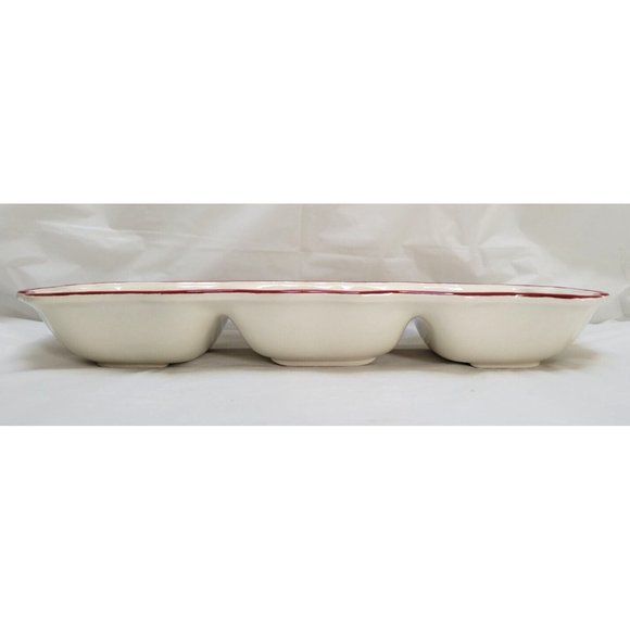 Better Homes and Gardens Heritage Winter Forest Ceramic 3 Section Serving Dish - Picture 5 of 11